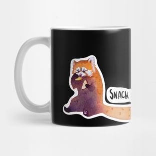 Red Panda munchies on apple Mug